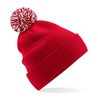 Winter hat - mod. B450:Classic Red, 100% acrylic, White, One Size